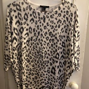 Animal print flowy top